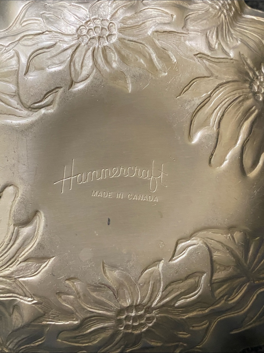 Decorative Floral Metal Basket - Picture 2 of 3